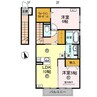 南海加太線/八幡前駅 徒歩20分 2階 築10年 2LDKの間取り