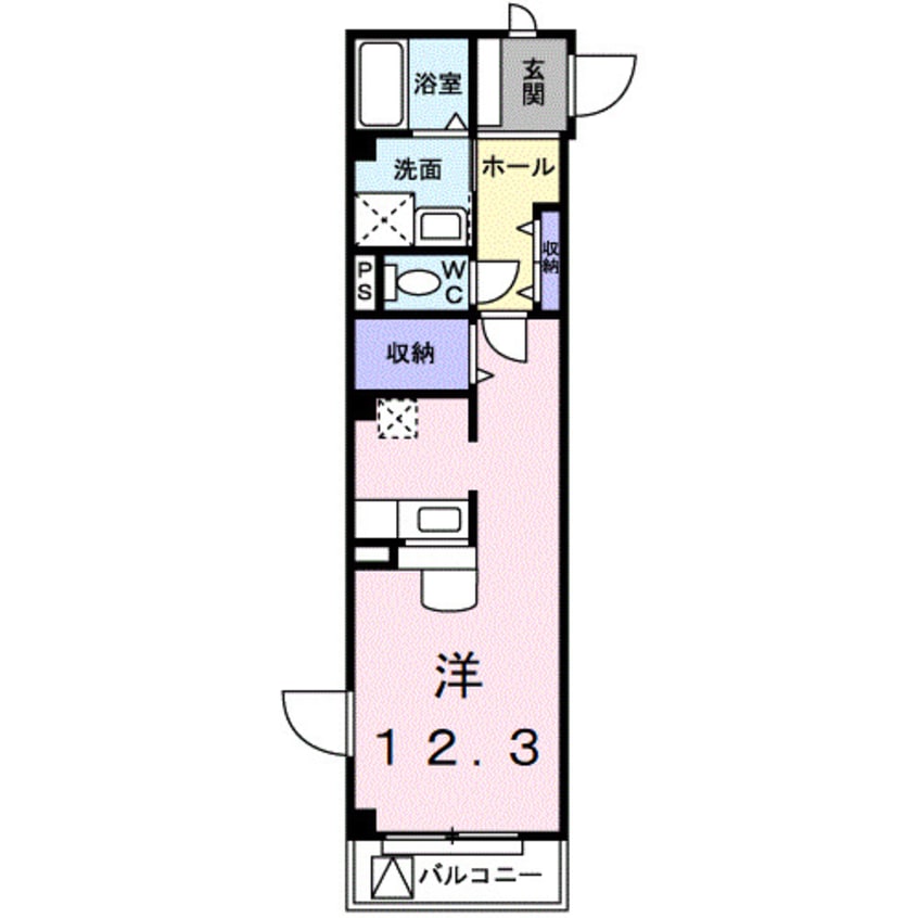 間取図 きのくに線・紀勢本線/和歌山市駅 バス14分梶取下車:停歩4分 2階 築19年