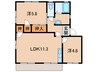 南海加太線/東松江駅 徒歩5分 1階 築35年 2LDKの間取り