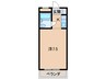 うぐいすの家α 1Rの間取り