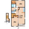 シャイニング ルーチェ 2LDKの間取り