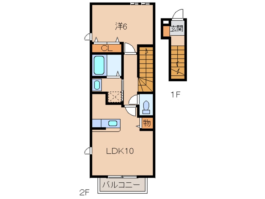 間取図 南海本線/紀ノ川駅 徒歩11分 2階 築17年