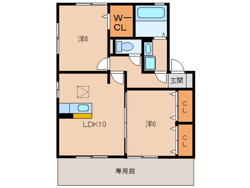 間取図 コートダジュール嶋