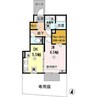 ヴィラ・シャロム B棟 1DKの間取り