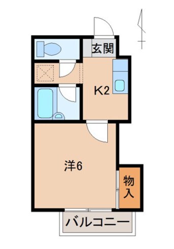 間取図 フラット貴志Ⅱ