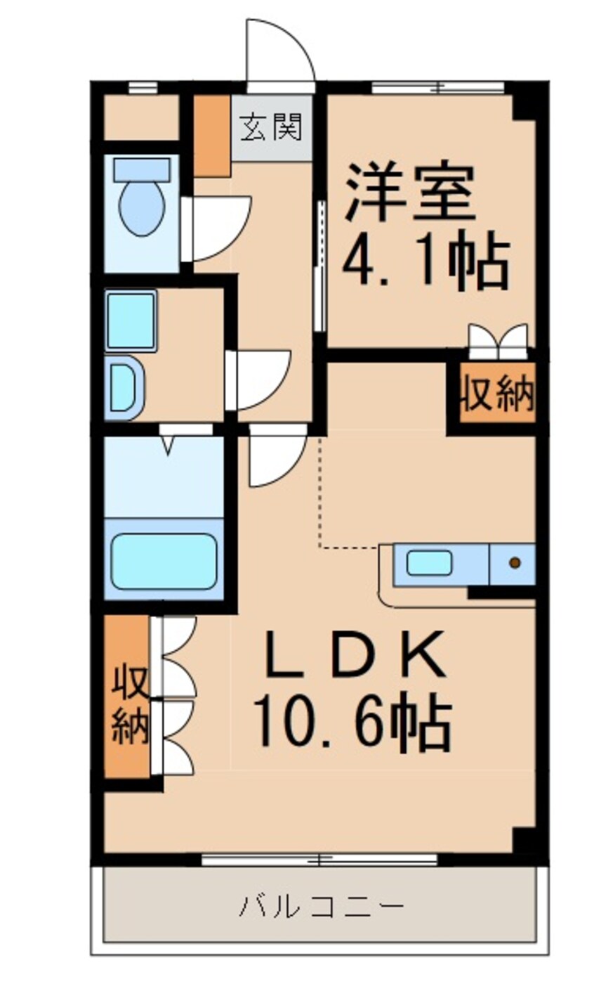 間取図 阪和線・羽衣線/六十谷駅 徒歩16分 2階 築17年