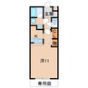 レジデンス四ヶ郷 1Rの間取り