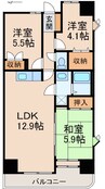 朝日プラザ十番丁 3LDKの間取り
