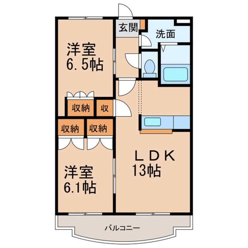 間取図 南海加太線/中松江駅 徒歩5分 5階 築20年