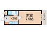 駅前ビル 1Kの間取り