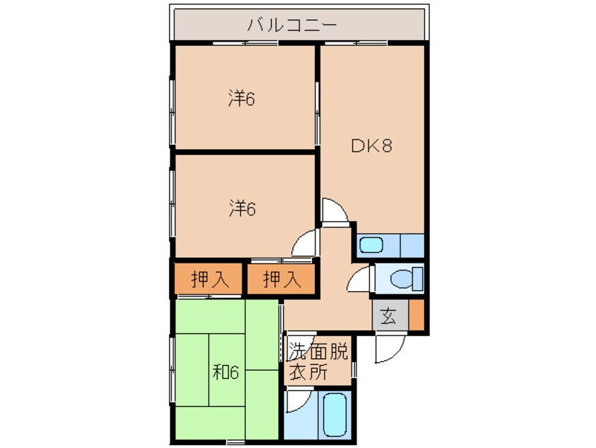 間取図 シティハイツ吉森Ⅱ