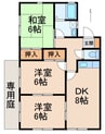 シティハイツ吉森Ⅱ 3DKの間取り