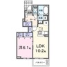 阪和線・羽衣線/六十谷駅 徒歩24分 1階 築浅 1LDKの間取り