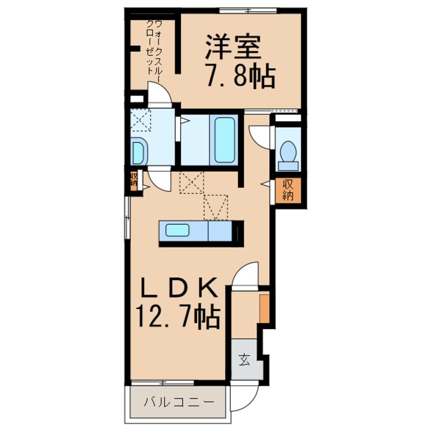 間取図 南海本線/紀ノ川駅 バス6分公民館前下車:停歩3分 1階 築4年