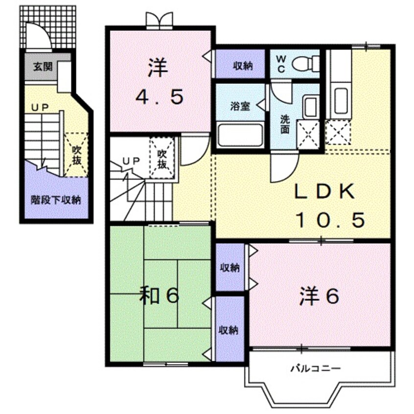 間取図 ラフィネ花水木