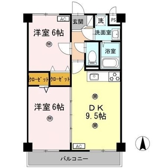 間取図 エステート高砂