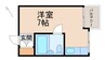 モン・エソールⅠ 1Rの間取り