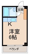 モンエソールⅢ 1Rの間取り