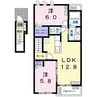 アーデル　Ⅰ 2LDKの間取り