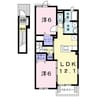 ノード　ワード 2LDKの間取り