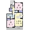 ベストガーデン 2LDKの間取り