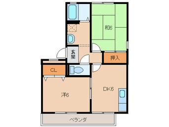 間取図 ハイカムール古屋