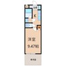 フジパレス水道路 1Kの間取り