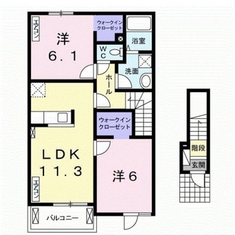 間取図 ディオーネ・ジエータ紀ノ川Ⅱ