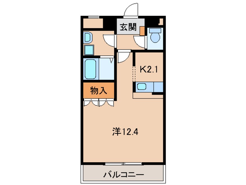 間取図 阪和線・羽衣線/六十谷駅 徒歩22分 2階 築15年