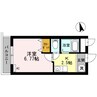 南海本線/紀ノ川駅 徒歩18分 2階 築36年 1Kの間取り
