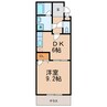 Ｍ ディアマンテ 1DKの間取り