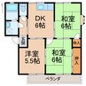 ラプラージュＫＩＮＯＳＨＩＴＡ 3DKの間取り