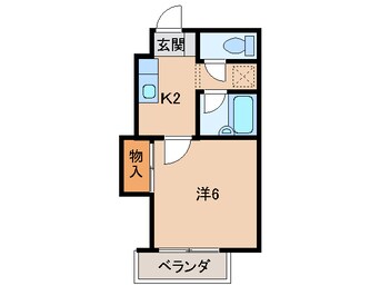 間取図 フラット貴志Ⅱ