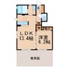 フロントパディー 1LDKの間取り