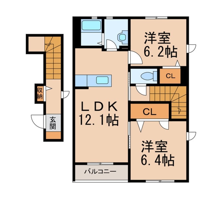 間取図 アコーレ神前
