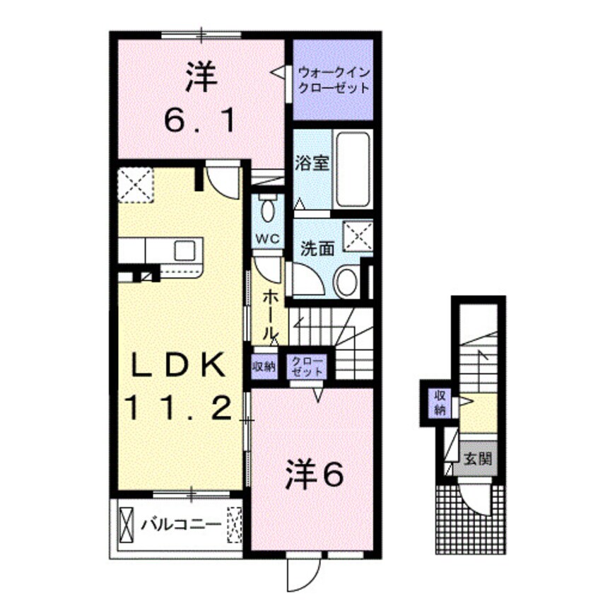 間取図 クルール ミエル