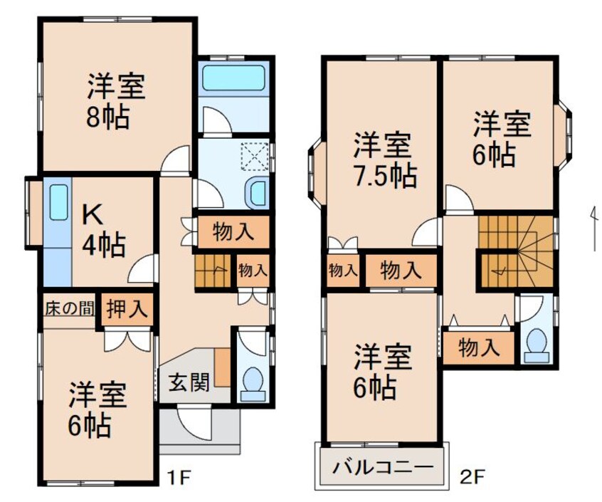 間取図 一戸建15804