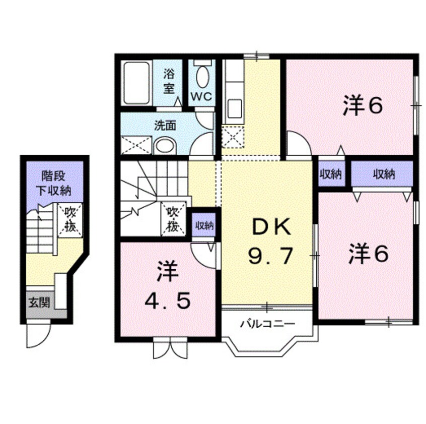 間取図 ＦＬＯＷＥＲ　ＳＴＡＧＥ３