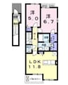 南海本線/紀ノ川駅 徒歩11分 2階 築5年 2LDKの間取り