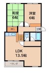 ＫアパルトマンⅡ 2LDKの間取り