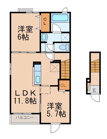 間取図 シャン・ノールⅩⅦ