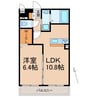 カサ・エイト 1LDKの間取り
