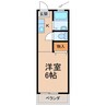 栄谷ハイツⅡ 1Kの間取り