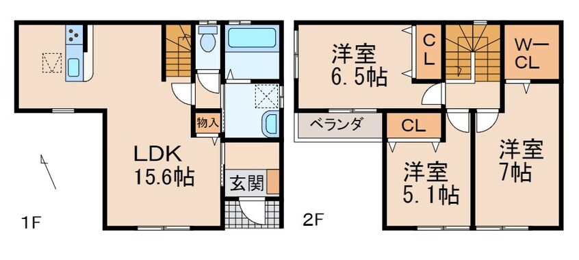 間取図 仮）シアラ粟Ⅱ