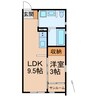 KOYA430 1LDKの間取り