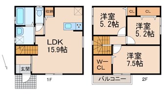 間取図 仮）シアラ向ⅣB号