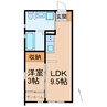 KOYA430 1LDKの間取り