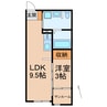 KOYA430 1LDKの間取り