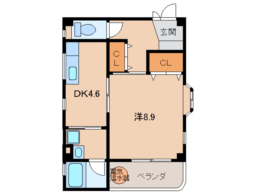 間取図 レスペート西庄５