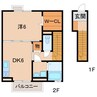 プレジデント セキエイ 1DKの間取り
